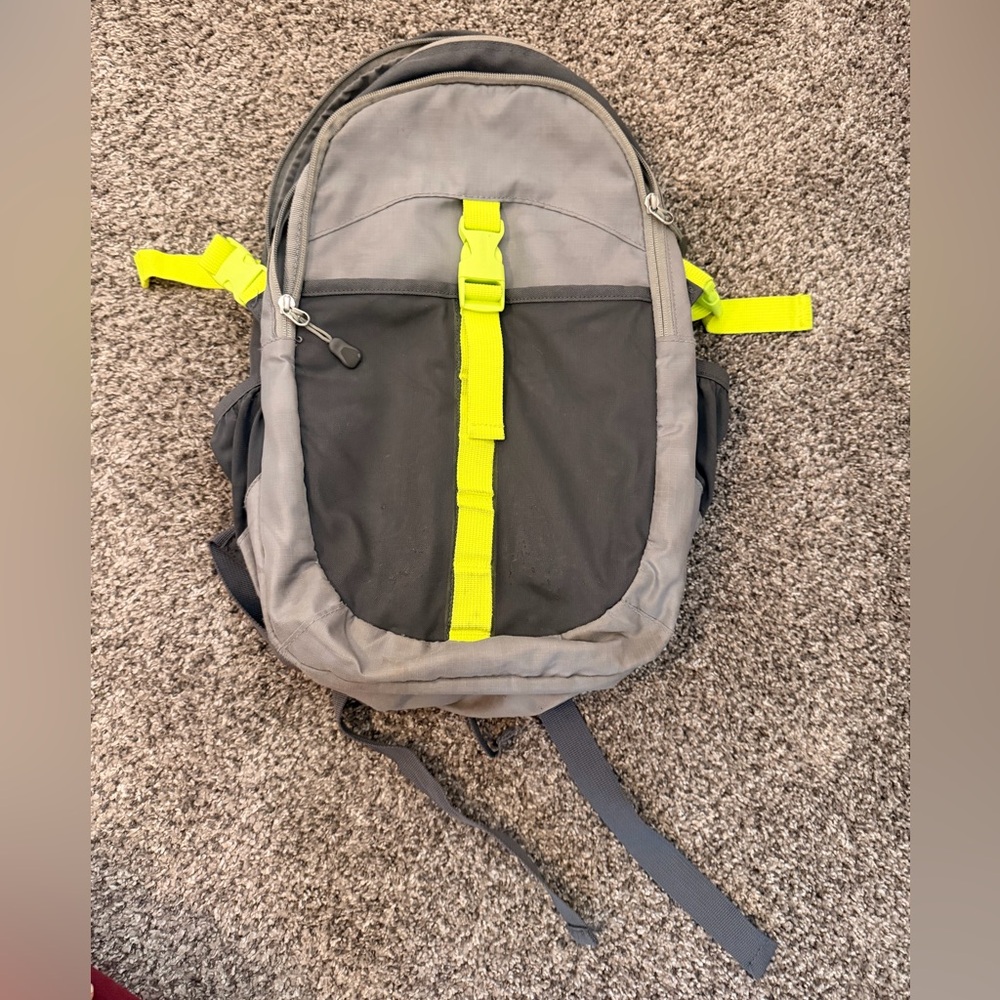 Pottery Barn Kids Backpack Grey and Neon